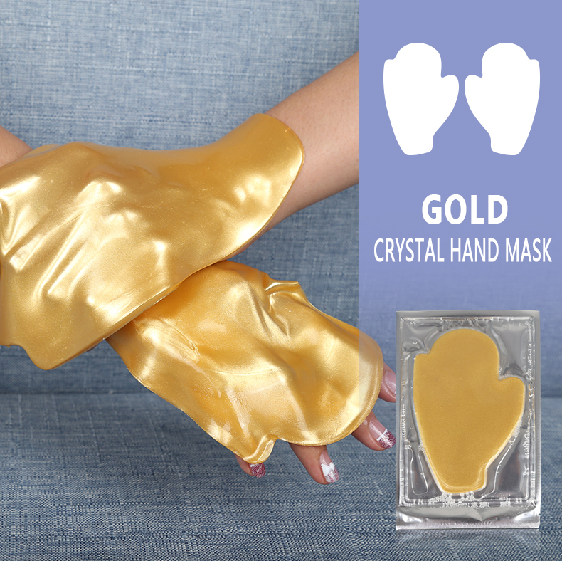 Gold Crystal Hand Mask - 12