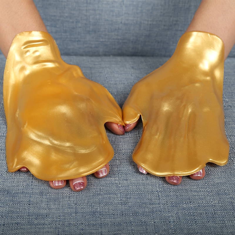 Gold Crystal Hand Mask - 14