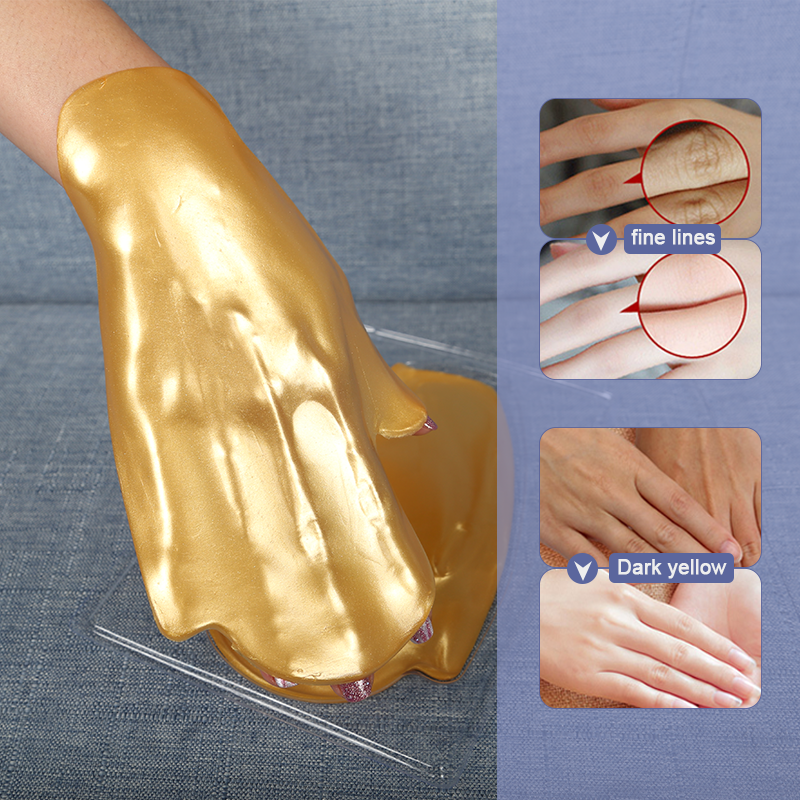 Gold Crystal Hand Mask