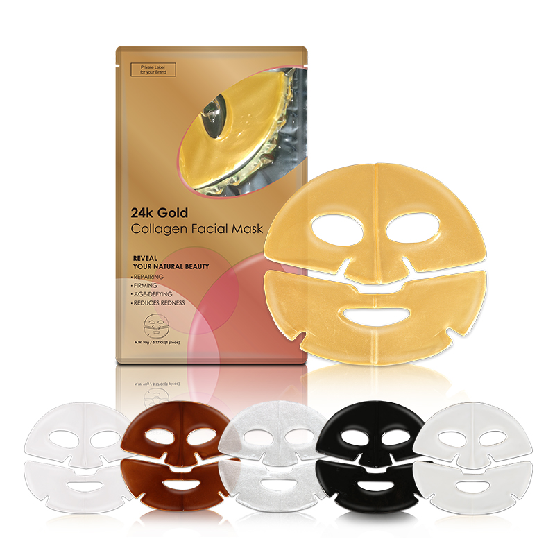 Gold Crystal Split-Face Mask - 12