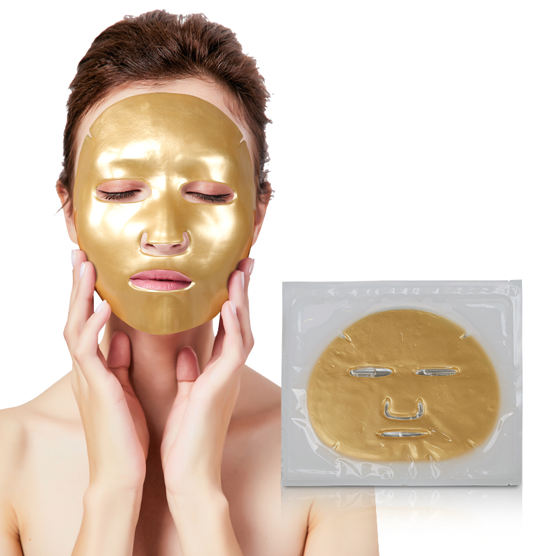 Gold Crystal Split-Face Mask