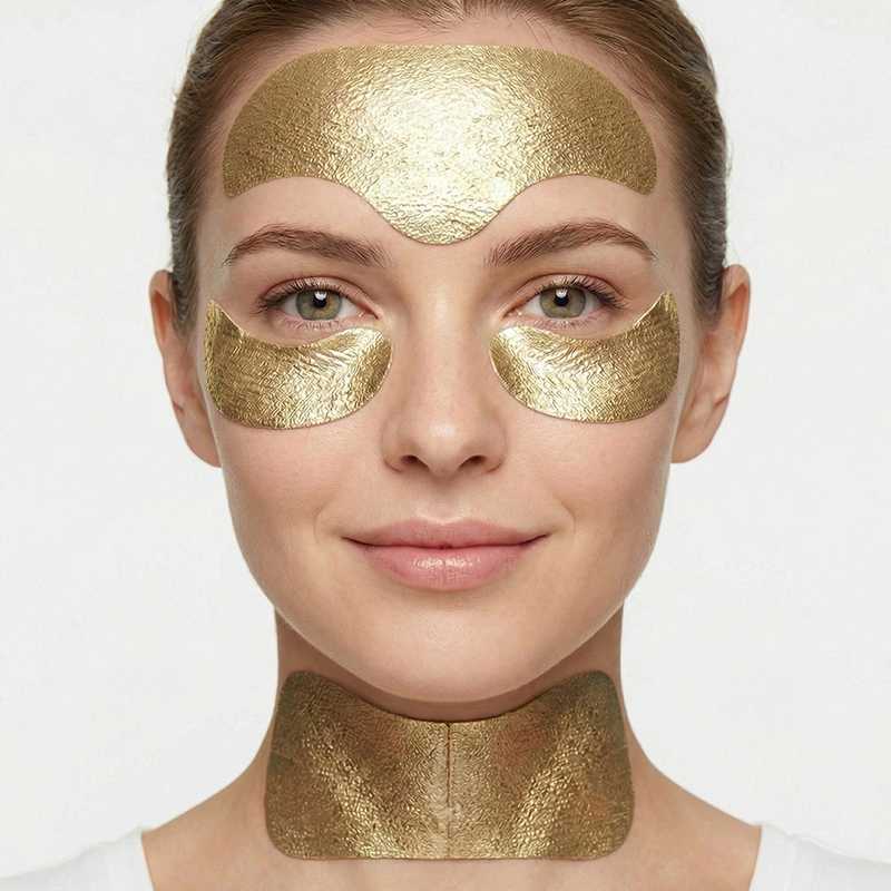Gold Foil Silicone Patches - 5