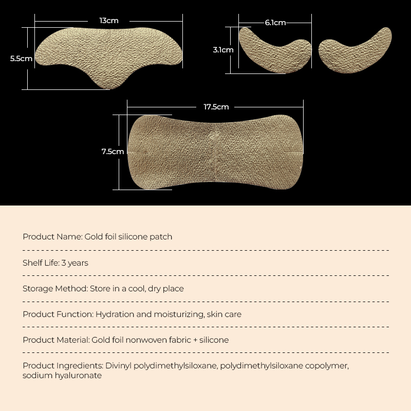Gold Foil Silicone Patches - 14