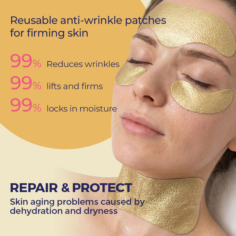Gold Foil Silicone Patches - 16