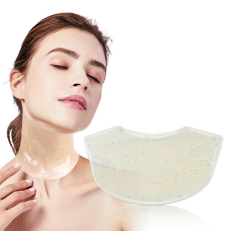 Gold Glitter Crystal Neck Mask - 11