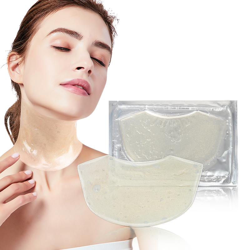 Gold Glitter Crystal Neck Mask - 14