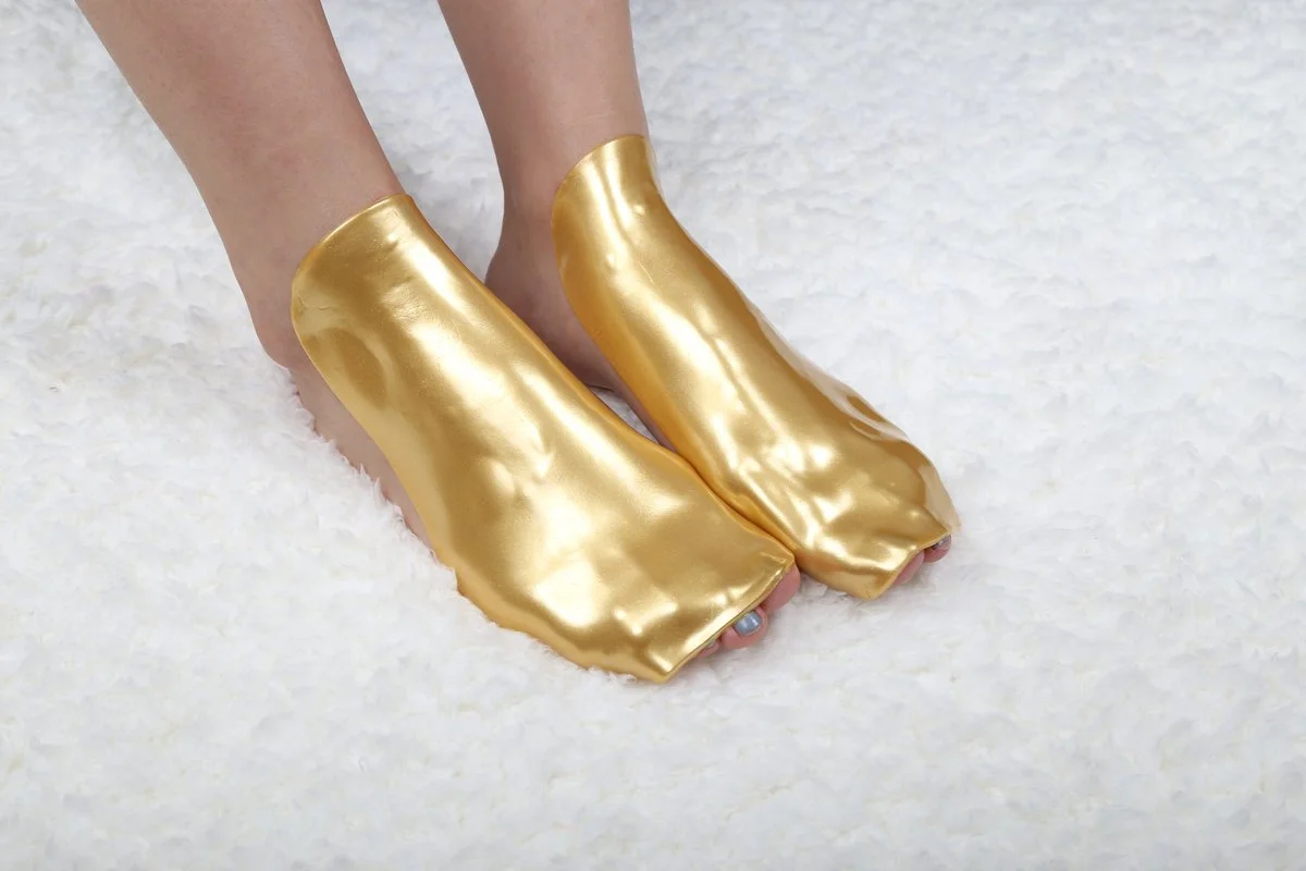 Golden Crystal Foot Mask - 22