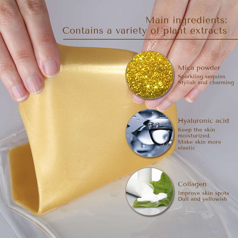 Golden Crystal Neck Mask - 6