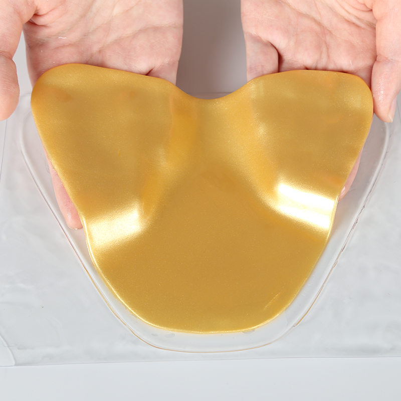 Heart Gold Crystal Chest Mask - 7