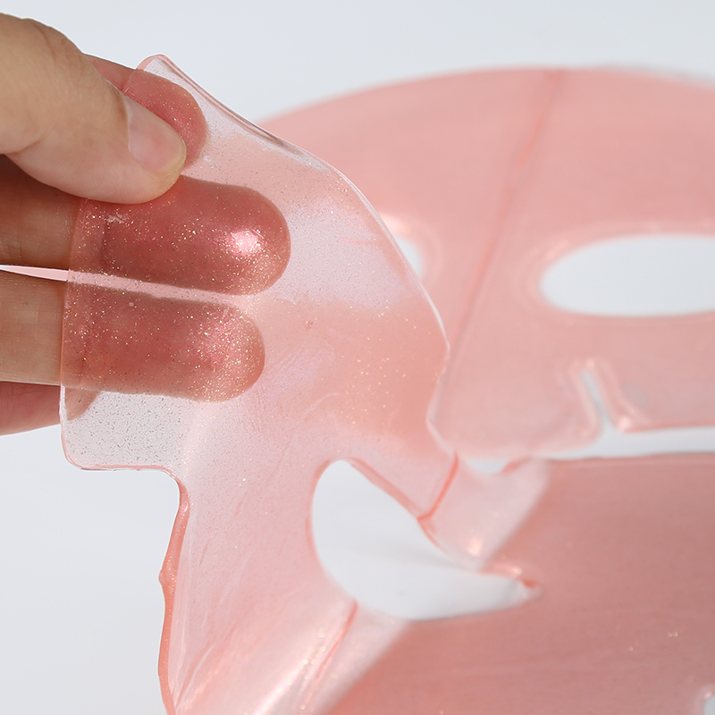 Pink Glitter Crystal Mask - 2