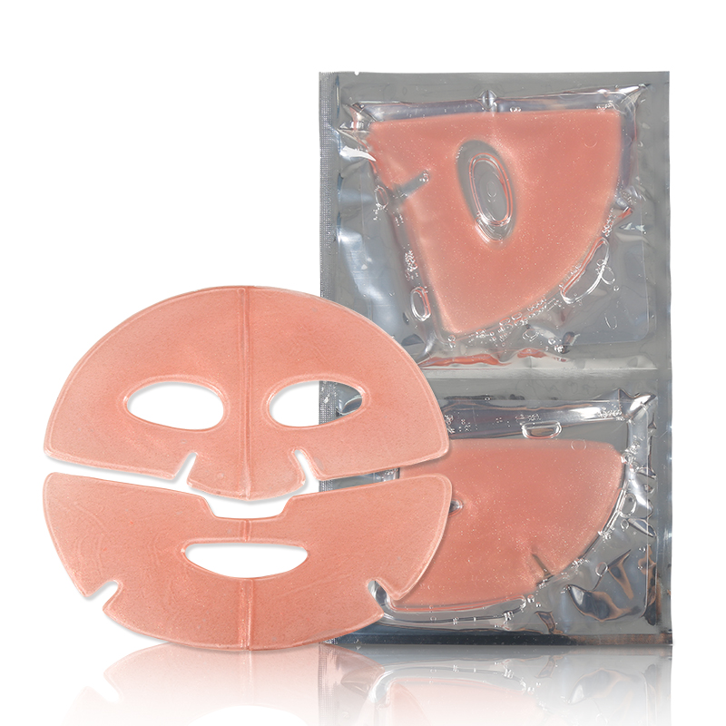 Pink Glitter Crystal Mask - 10