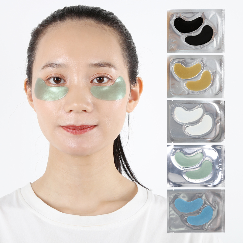 Thin Blue & Green Crystal Eye Patches - 3