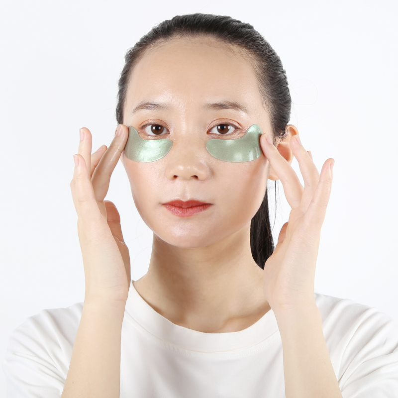 Thin Blue & Green Crystal Eye Patches - 8