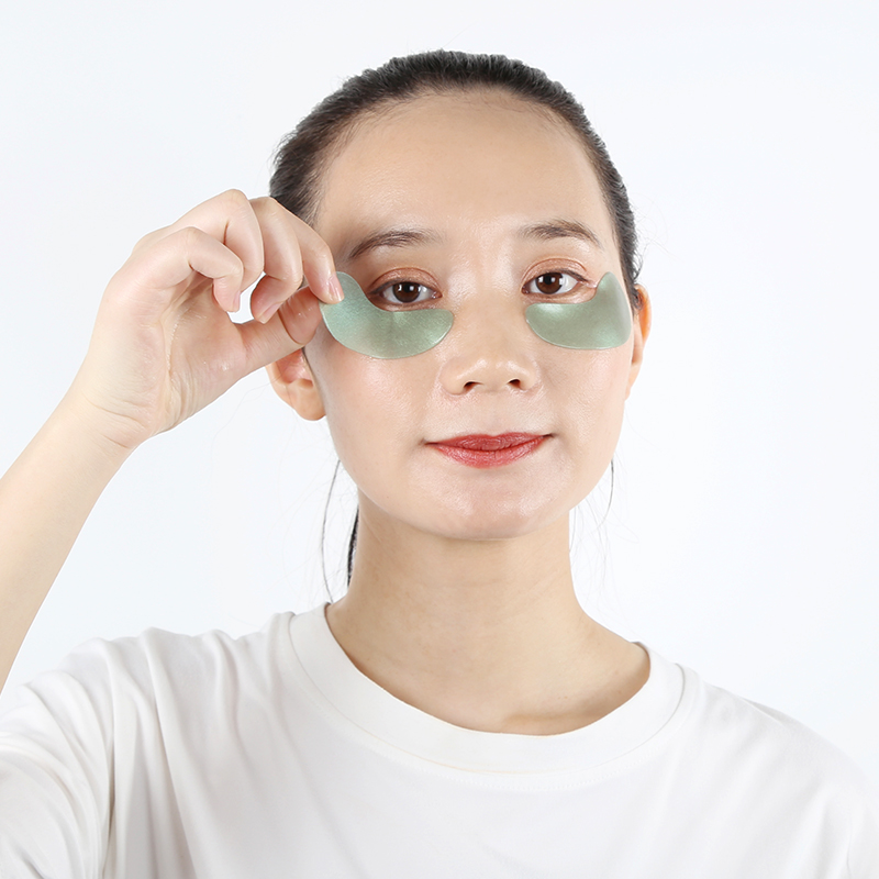Thin Blue & Green Crystal Eye Patches - 9
