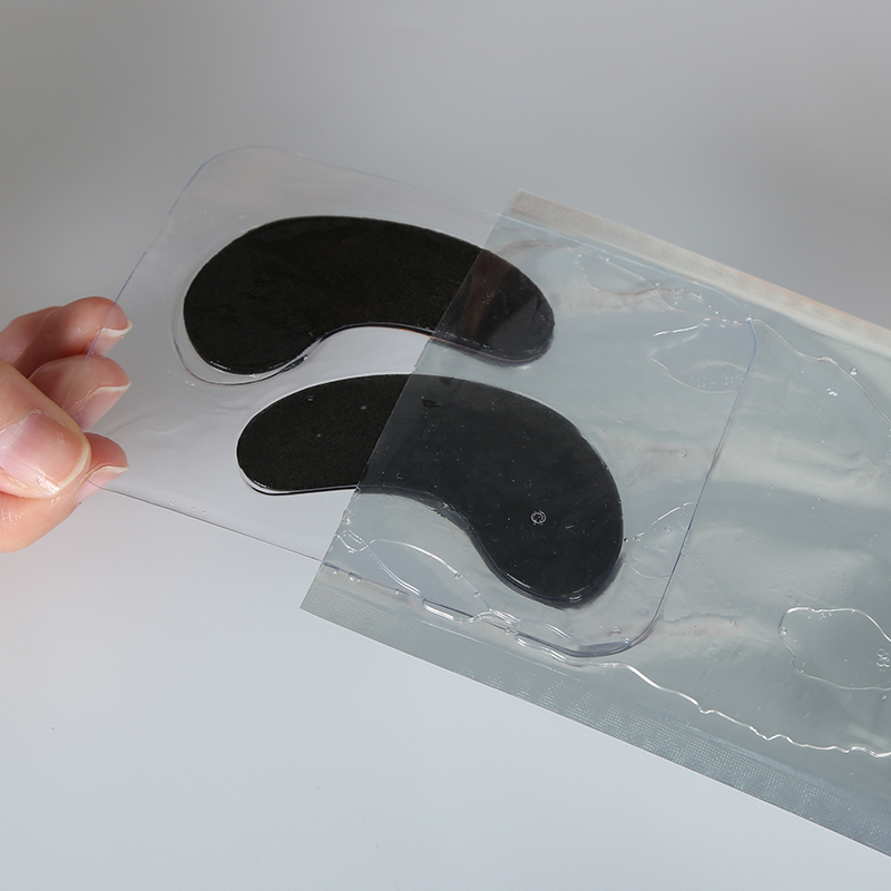 Thin Gold & Charcoal Crystal Eye Patches (In Stock) - 3