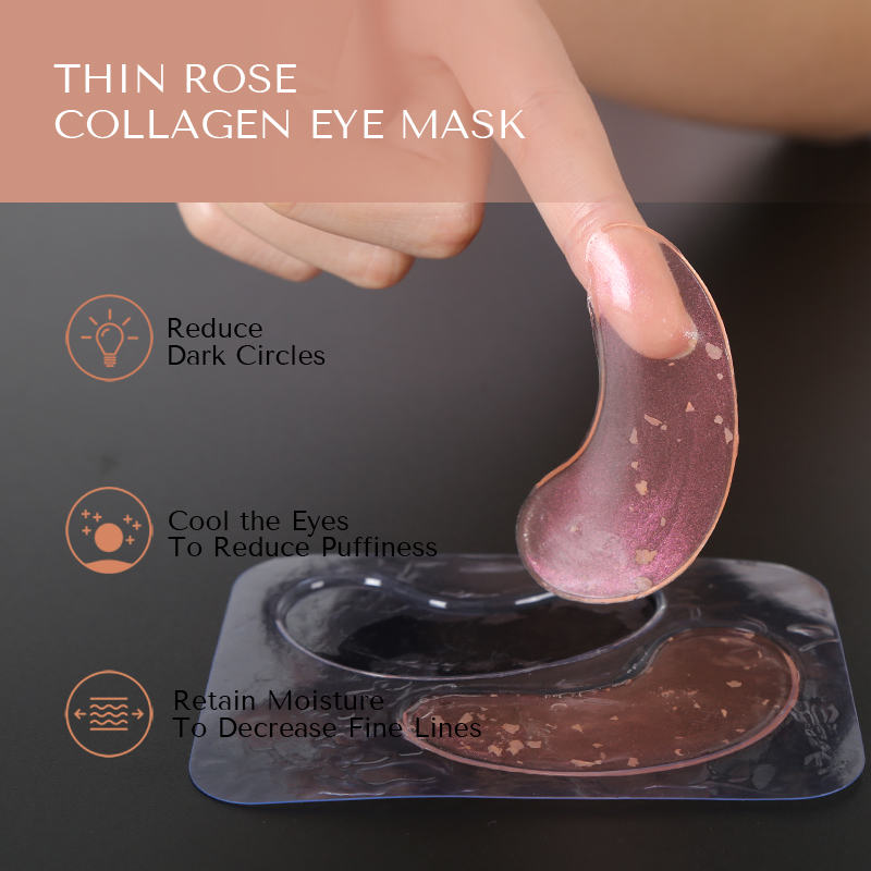 Thin Rose Crystal Eye Mask