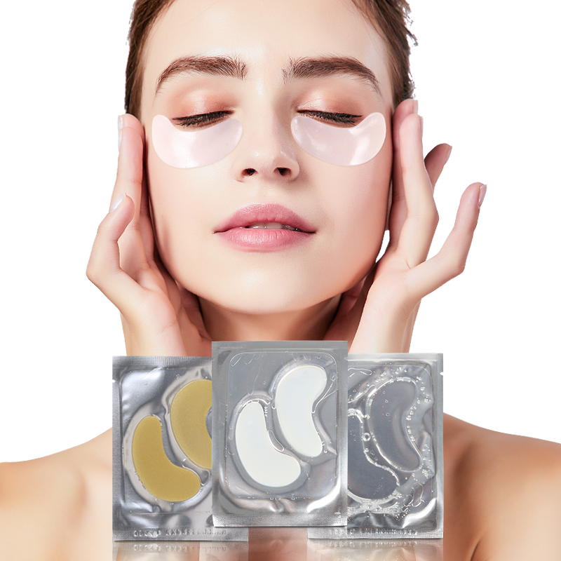 Thin White Crystal Eye Patches - 6