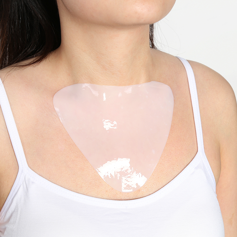White to Clear Chest Mask - 3