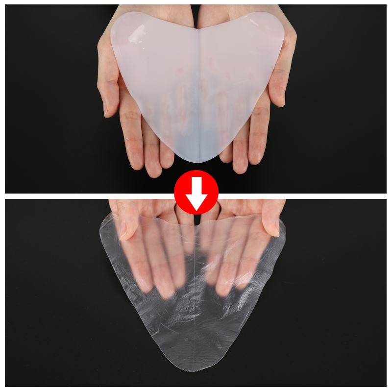 White to Clear Chest Mask - 9