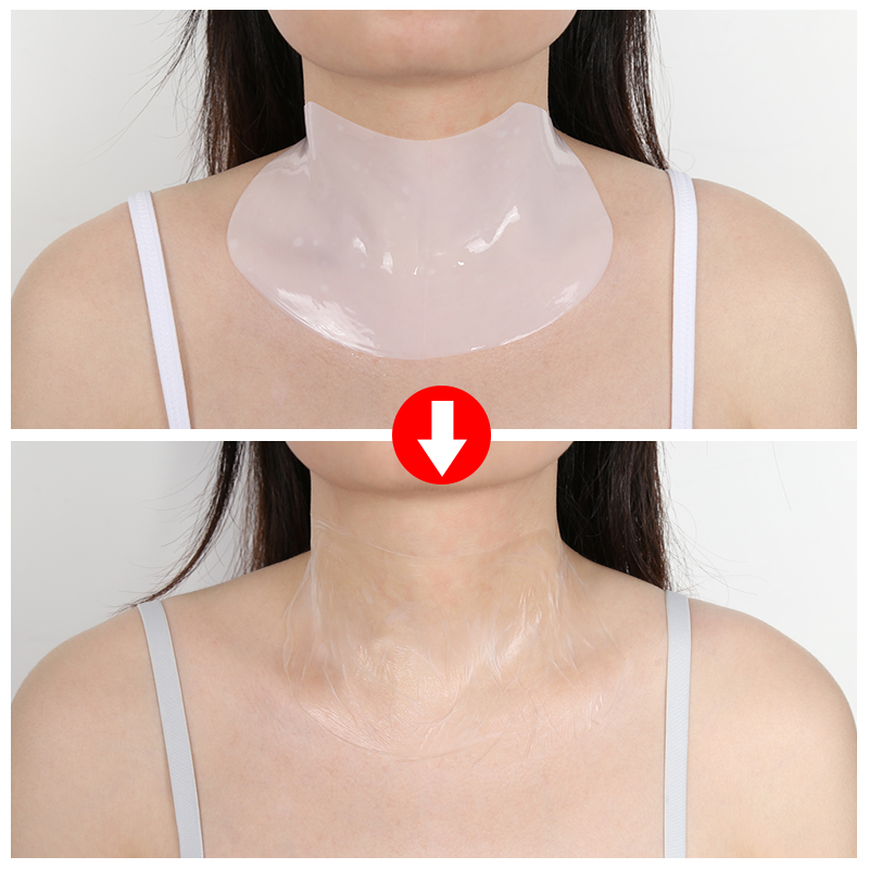 White to Clear Neck Mask (Single) - 12